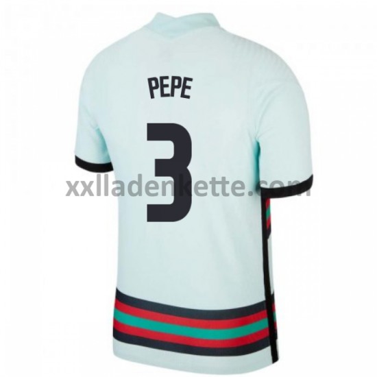 Fußballtrikot Portugal Pepe 3 Auswärts EURO 2020 Kurzarm