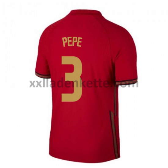 Fußballtrikot Portugal Pepe 3 Heim EURO 2020 Kurzarm
