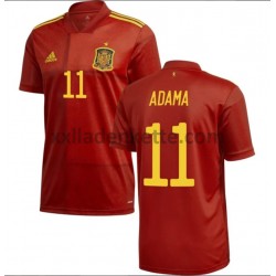 Fußballtrikot Spanien Adama 11 Heim EURO 2020 Kurzarm
