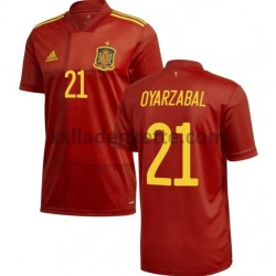 Fußballtrikot Spanien Oyarzabal 21 Heim EURO 2020 Kurzarm