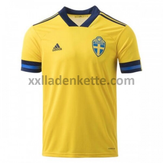 Fußballtrikot Schweden Heim EURO 2020 Kurzarm