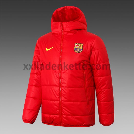 FC Barcelona Herren Fußball Daunenjacke Rot