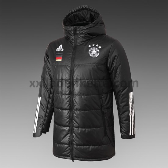 Deutschland Herren Fußball Daunenjacke Schwarz