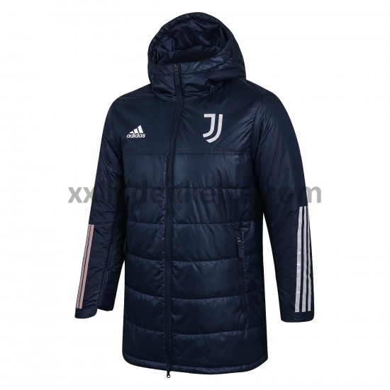 Juventus Turin Herren Fußball Daunenjacke Dunkelblau