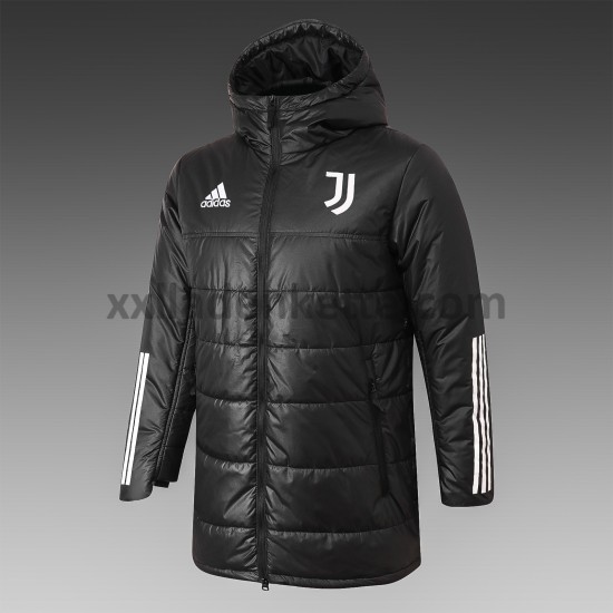 Juventus Turin Herren Fußball Daunenjacke Schwarz