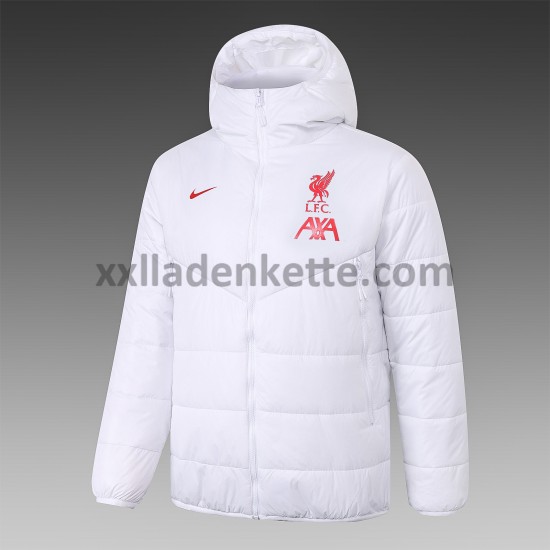 Liverpool Herren Fußball Daunenjacke Weiß