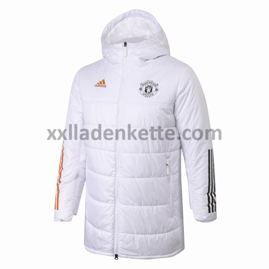 Manchester United Herren Fußball Daunenjacke Weiß