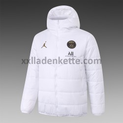 Paris Saint-Germain Herren Fußball Daunenjacke Weiß