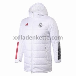 Real Madrid Herren Fußball Daunenjacke Weiß