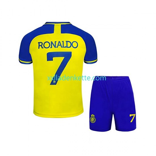 Fußballtrikot Al-Nassr Ronaldo 7 Kinder Heim 2022-2023 Kurzarm