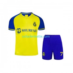Fußballtrikot Al-Nassr Ronaldo 7 Kinder Heim 2022-2023 Kurzarm