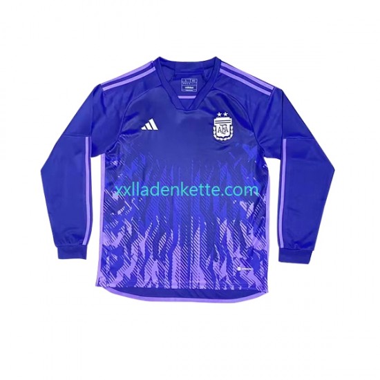 Fußballtrikot Argentinien Herren Auswärts World Cup 2022 Langarm