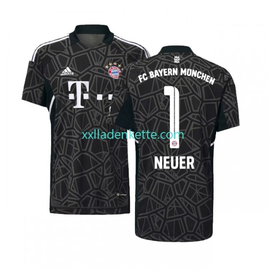 Fußballtrikot FC Bayern München Manuel Neuer 1 Torwart Herren Auswärts 2022-2023 Kurzarm