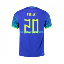 Fußballtrikot Brasilien Vinicius Junior 20 Herren Auswärts World Cup 2022 Kurzarm