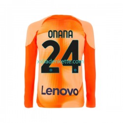 Fußballtrikot Inter Mailand Andre Onana 24 Torwart Herren Viertes 2022-2023 Langarm