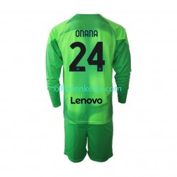 Fußballtrikot Inter Mailand Andre Onana 24 Torwart Kinder Ausweich 2022-2023 Langarm