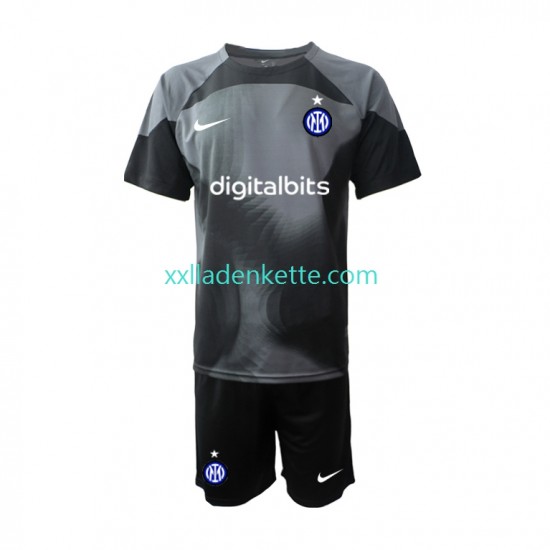 Fußballtrikot Inter Mailand Torwart Kinder Heim 2022-2023 Kurzarm