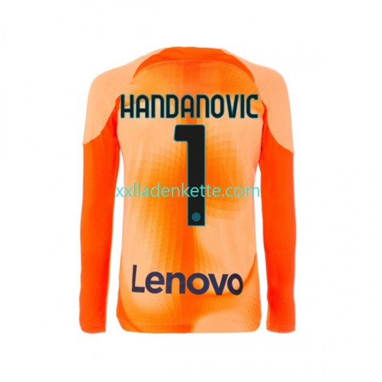 Fußballtrikot Inter Mailand Samir Handanovic 1 Torwart Herren Viertes 2022-2023 Langarm