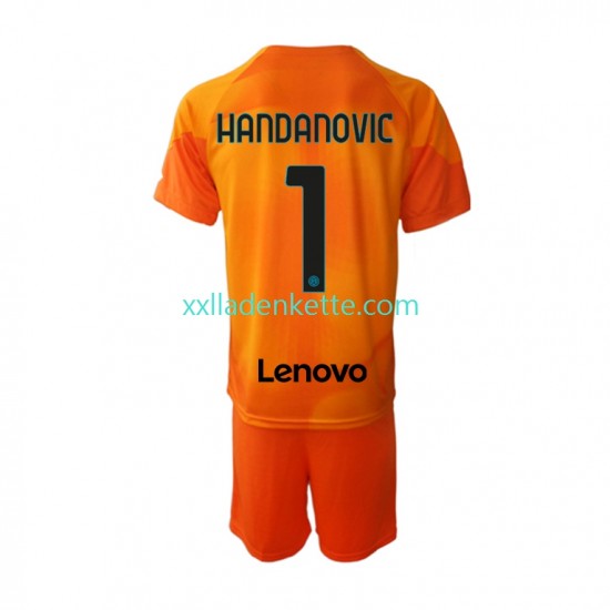Fußballtrikot Inter Mailand Samir Handanovic 1 Torwart Kinder Viertes 2022-2023 Kurzarm