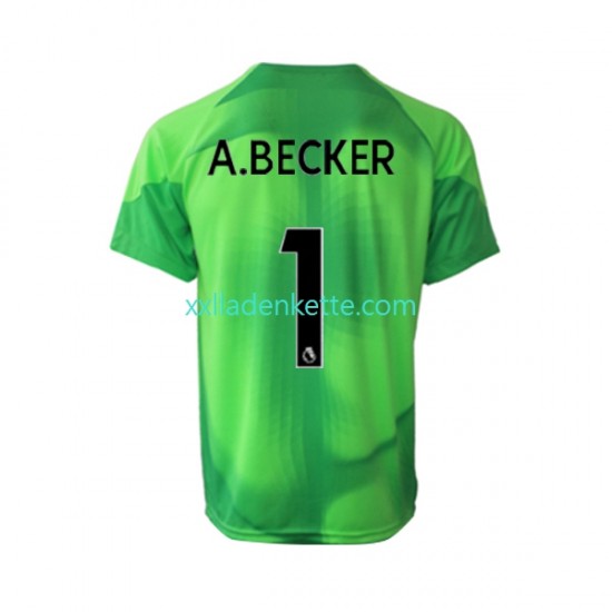 Fußballtrikot Liverpool A.Becker 1 Torwart Herren Ausweich 2022-2023 Kurzarm
