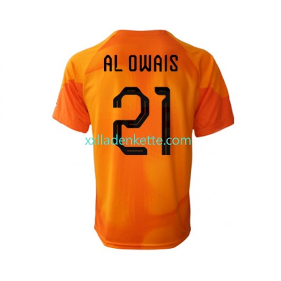 Fußballtrikot Saudi-Arabien Mohammed Al-Owais 21 Torwart Herren Auswärts World Cup 2022 Kurzarm