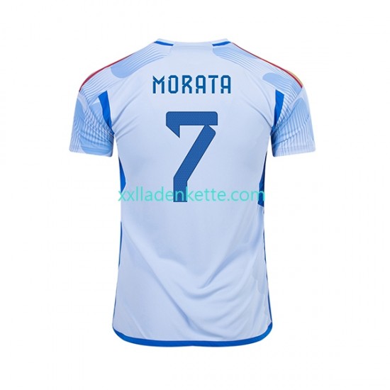 Fußballtrikot Spanien MORATA 7 Herren Auswärts World Cup 2022 Kurzarm