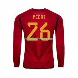 Fußballtrikot Spanien PEDRI 26 Herren Heim World Cup 2022 Langarm