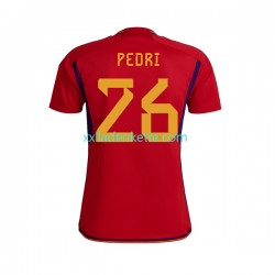 Fußballtrikot Spanien PEDRI 26 Herren Heim World Cup 2022 Kurzarm