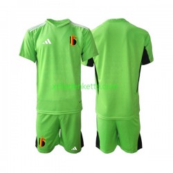 Fußballtrikot Belgien Torwart Kinder Heim 2021-2022 Kurzarm