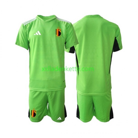 Fußballtrikot Belgien Torwart Kinder Heim 2021-2022 Kurzarm