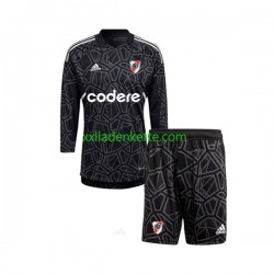 Fußballtrikot River Plate 2023 Torwart Kinder Heim Langarm