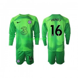 Fußballtrikot Chelsea Edouard Mendy 16 Torwart Kinder Ausweich 2022-2023 Langarm