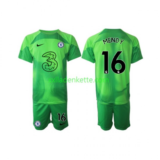 Fußballtrikot Chelsea Edouard Mendy 16 Torwart Kinder Ausweich 2022-2023 Kurzarm