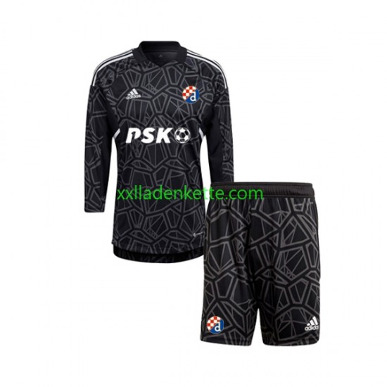 Fußballtrikot Dinamo Zagreb Torwart Kinder Heim 2022-2023 Langarm