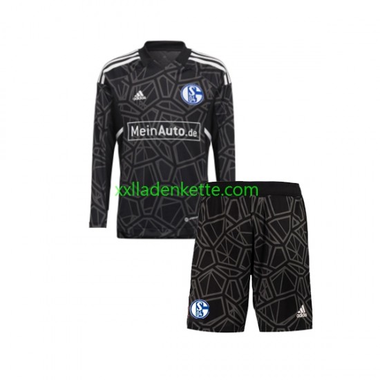Fußballtrikot FC Schalke 04 Torwart Kinder Heim 2022-2023 Langarm