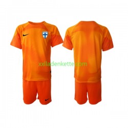 Fußballtrikot Finnland Torwart Kinder Heim 2022-2023 Kurzarm