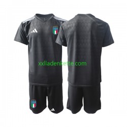 Fußballtrikot Italien 2023 Torwart Kinder Auswärts Kurzarm