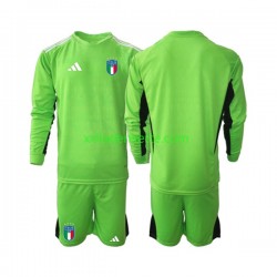 Fußballtrikot Italien 2023 Torwart Kinder Heim Langarm