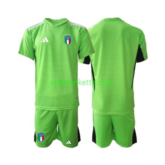 Fußballtrikot Italien 2023 Torwart Kinder Heim Kurzarm