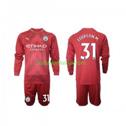 Fußballtrikot Manchester City Ederson M 31 Torwart Kinder Heim 2022-2023 Langarm