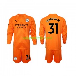 Fußballtrikot Manchester City Ederson M 31 Torwart Kinder Ausweich 2022-2023 Langarm