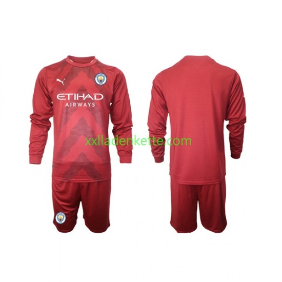 Fußballtrikot Manchester City Torwart Kinder Heim 2022-2023 Langarm