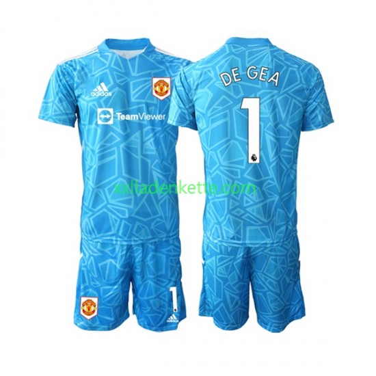 Fußballtrikot Manchester United DE GEA 1 Torwart Kinder Heim 2022-2023 Kurzarm