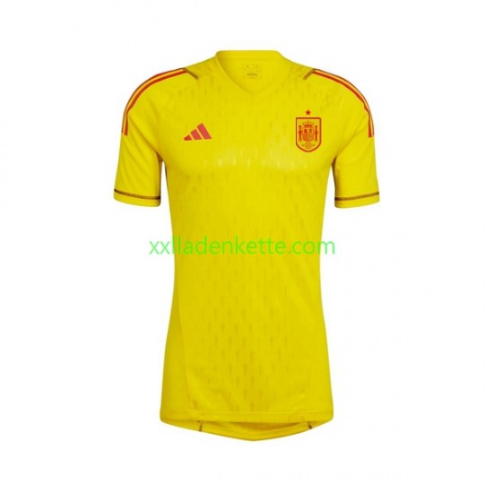 Fußballtrikot Spanien Torwart Herren Auswärts 2022-2023 Kurzarm