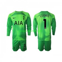 Fußballtrikot Tottenham Hotspur Hugo Lloris 1 Torwart Kinder Auswärts 2022-2023 Langarm