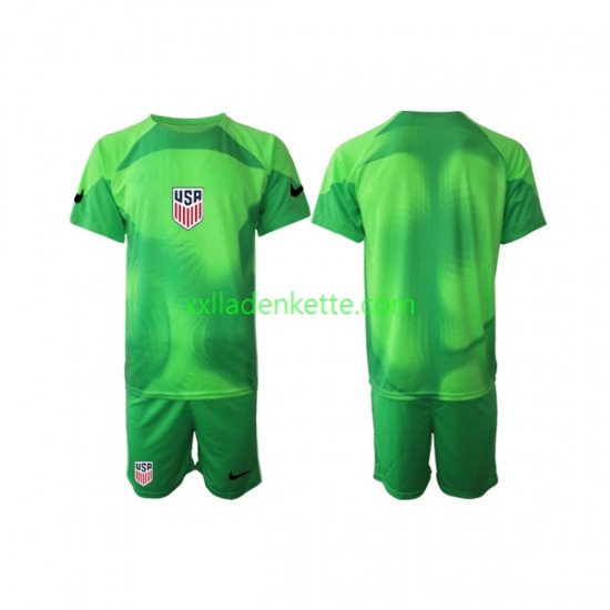 Fußballtrikot USA Torwart Kinder Viertes World Cup 2022 Kurzarm
