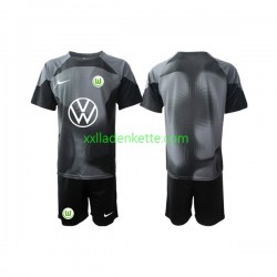 Fußballtrikot VfL Wolfsburg Torwart Kinder Heim 2022-2023 Kurzarm