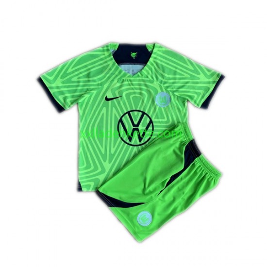 Fußballtrikot VfL Wolfsburg Kinder Heim 2022-2023 Kurzarm