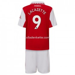 Fußballtrikot Arsenal Lacazette 9 Kinder Heim 2022-2023 Kurzarm