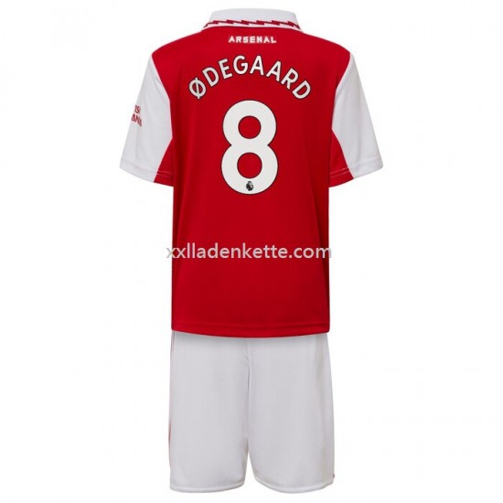 Fußballtrikot Arsenal Odegaard 8 Kinder Heim 2022-2023 Kurzarm